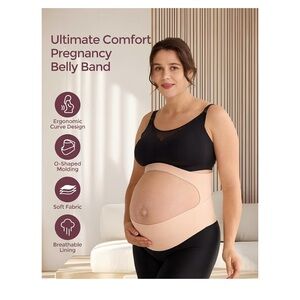 Momcozy Beige Postpartum Belly Band